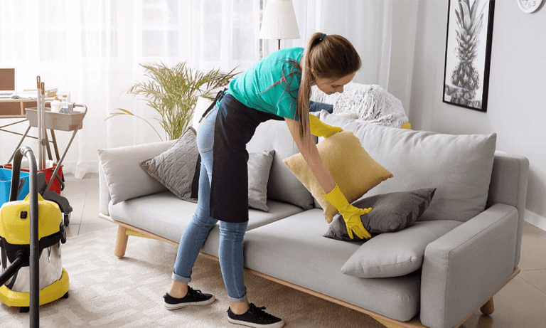 How do you clean chairs, sofas, and armchairs